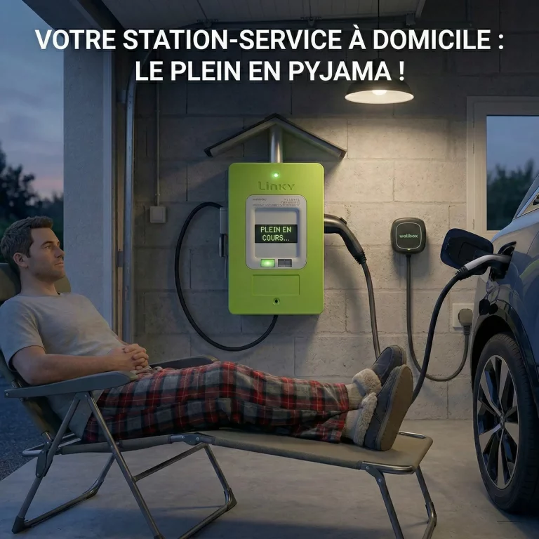 ⛽ Linky : Adieu l’odeur d’essence, bonjour le pyjama ! La nouvelle station-service est dans votre garage.